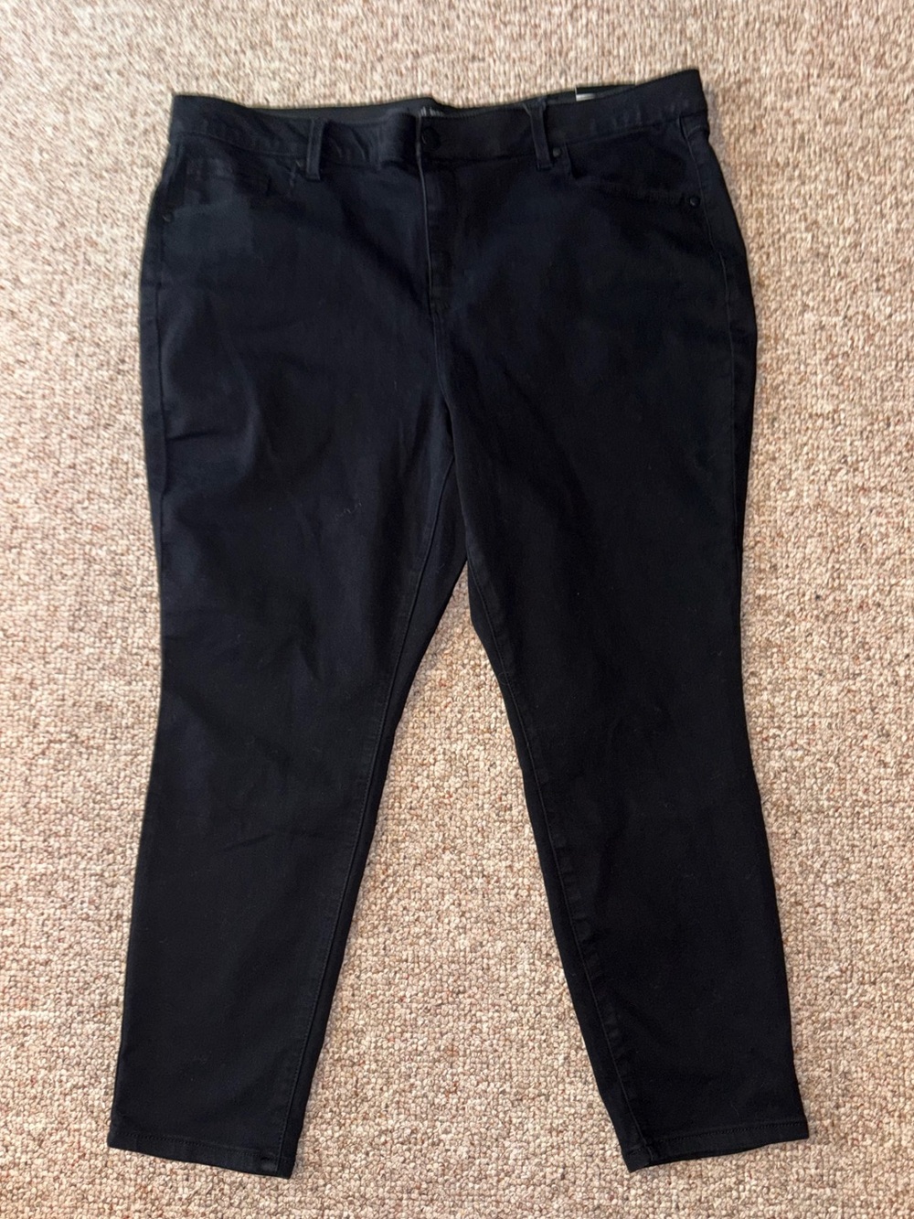 D Jeans Black High Waisted Skinny ankle Jeans SZ 20 W